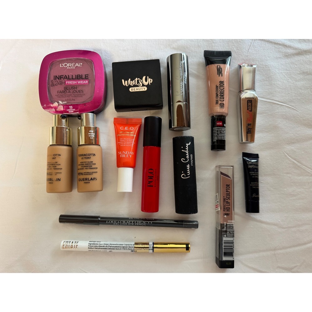 Sephora Polo Sunday Riley Benefit Luxury Makeup Skincare Beauty Lot 13pc Bundle
